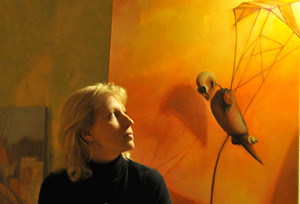 Anna Kossakowska z obrazem